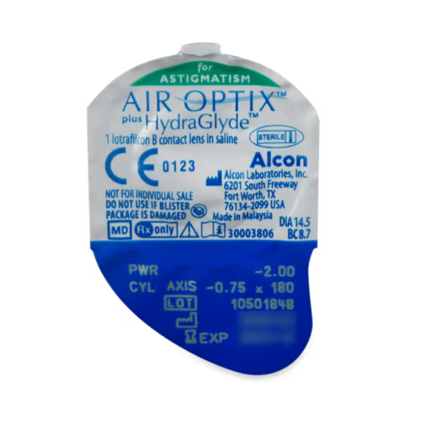 Air Optix plus HydraGlyde for Astigmatism (3 copë)
